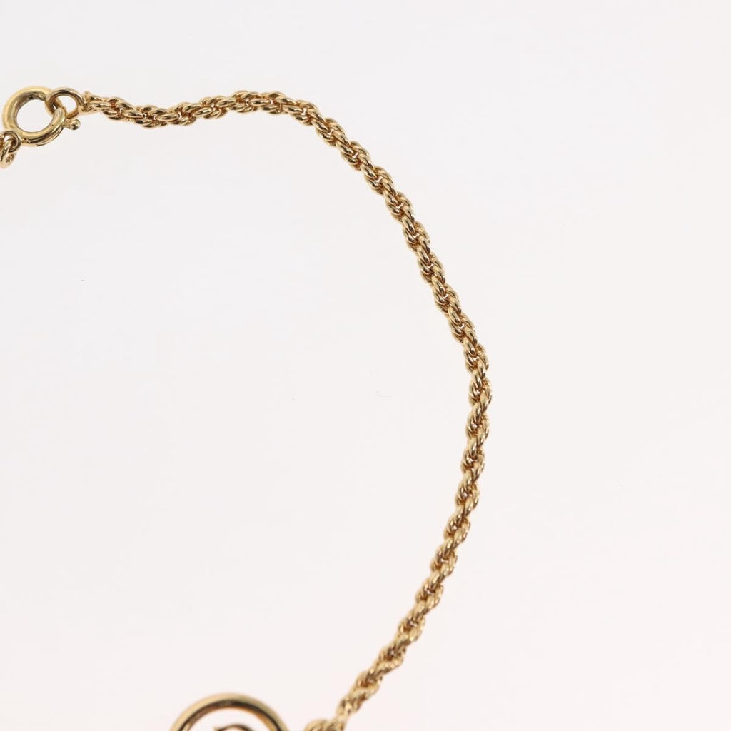 Christian Dior Vintage Logo Bracelet Metal Gold Metal Bracelet Jewelry (Pre-Owned)