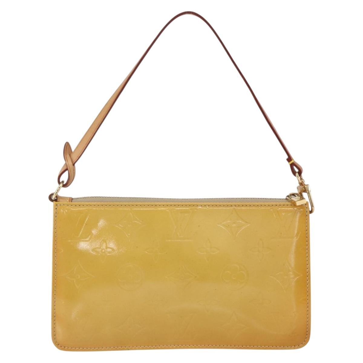 Louis Vuitton Lexington Pochette Monogram Vernis Beige Patent_Leather Clutche & Pouche Bag