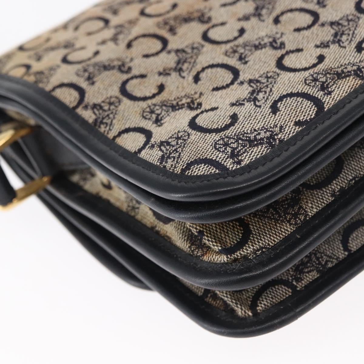 Celine C Sulky Shoulder Bag Canvas Navy Canvas Shoulder Bag Bag