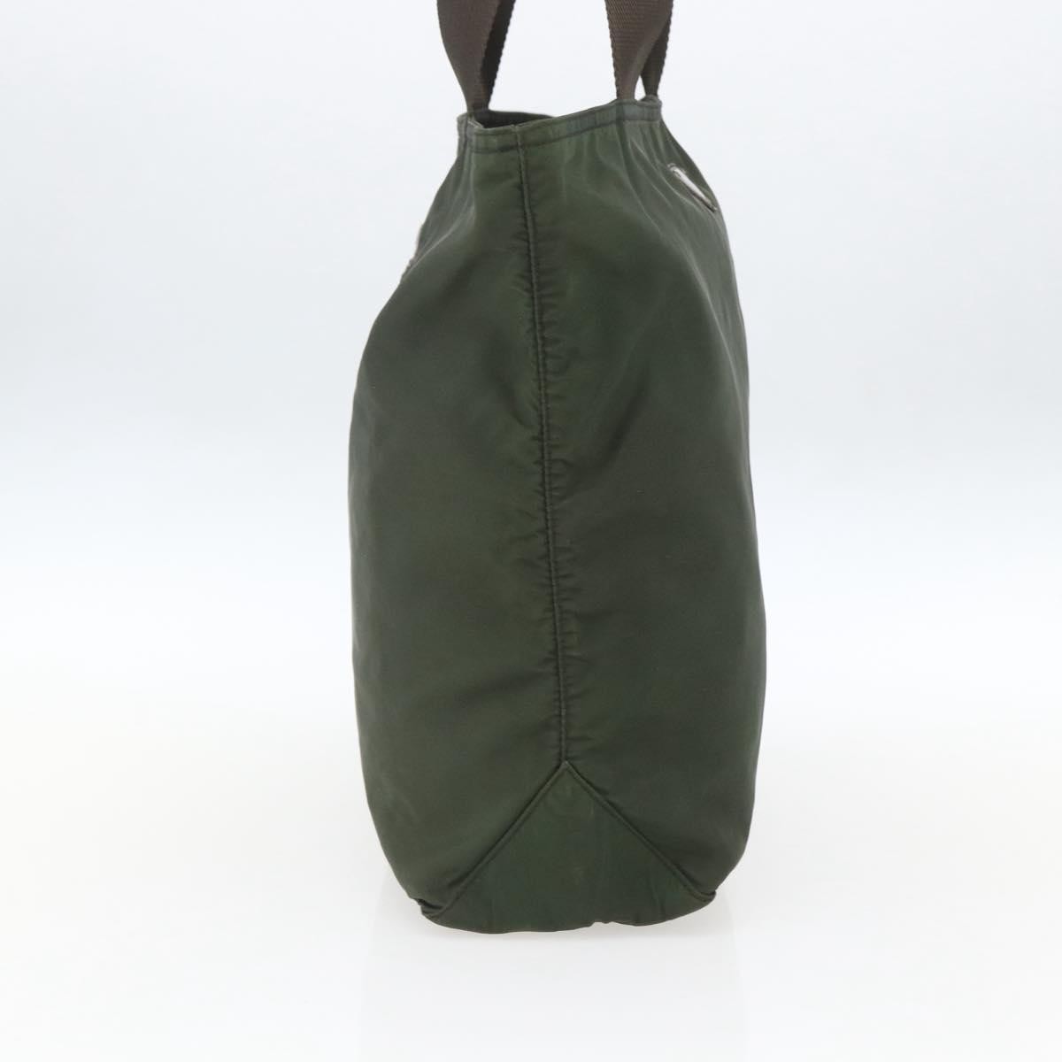 Prada Vintage Zip Tote Tessuto Khaki Nylon Tote Bag Bag