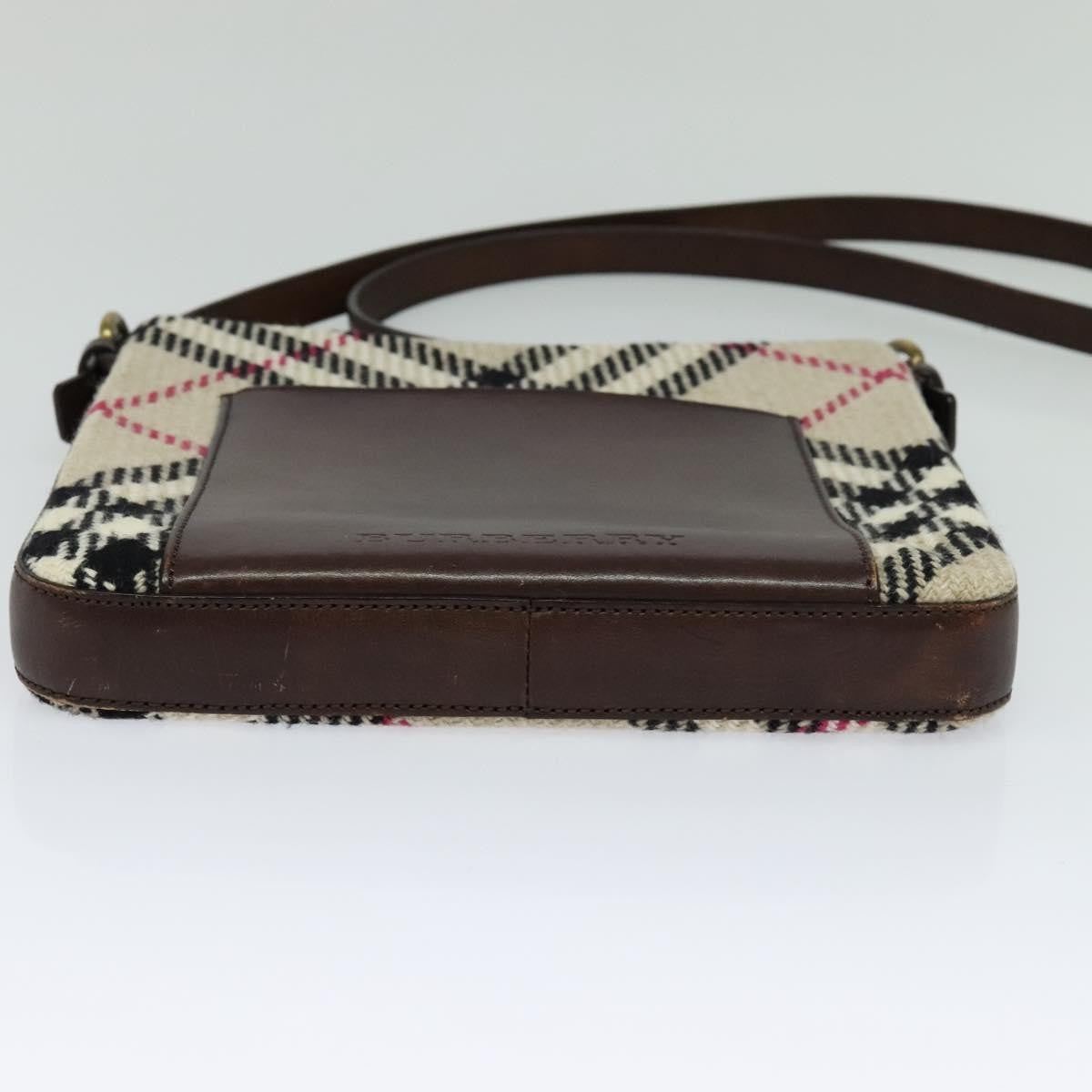 Burberry Nova Check Shoulder Bag Canvas Beige Canvas Shoulder Bag