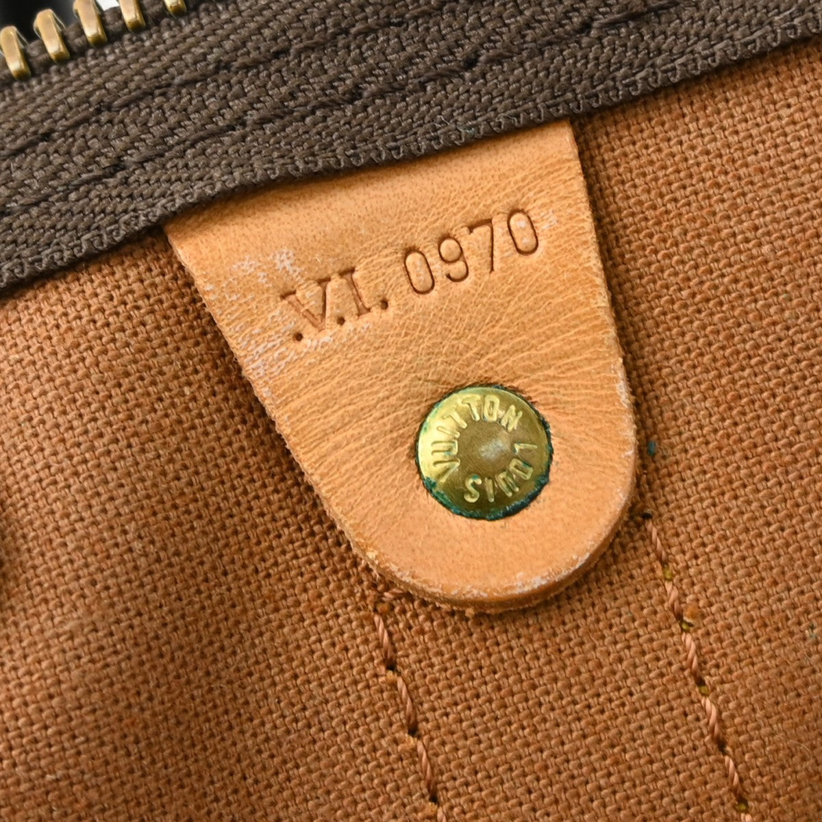 Louis Vuitton Keepall Bag Monogram Canvas Brown Canvas Travel Bag