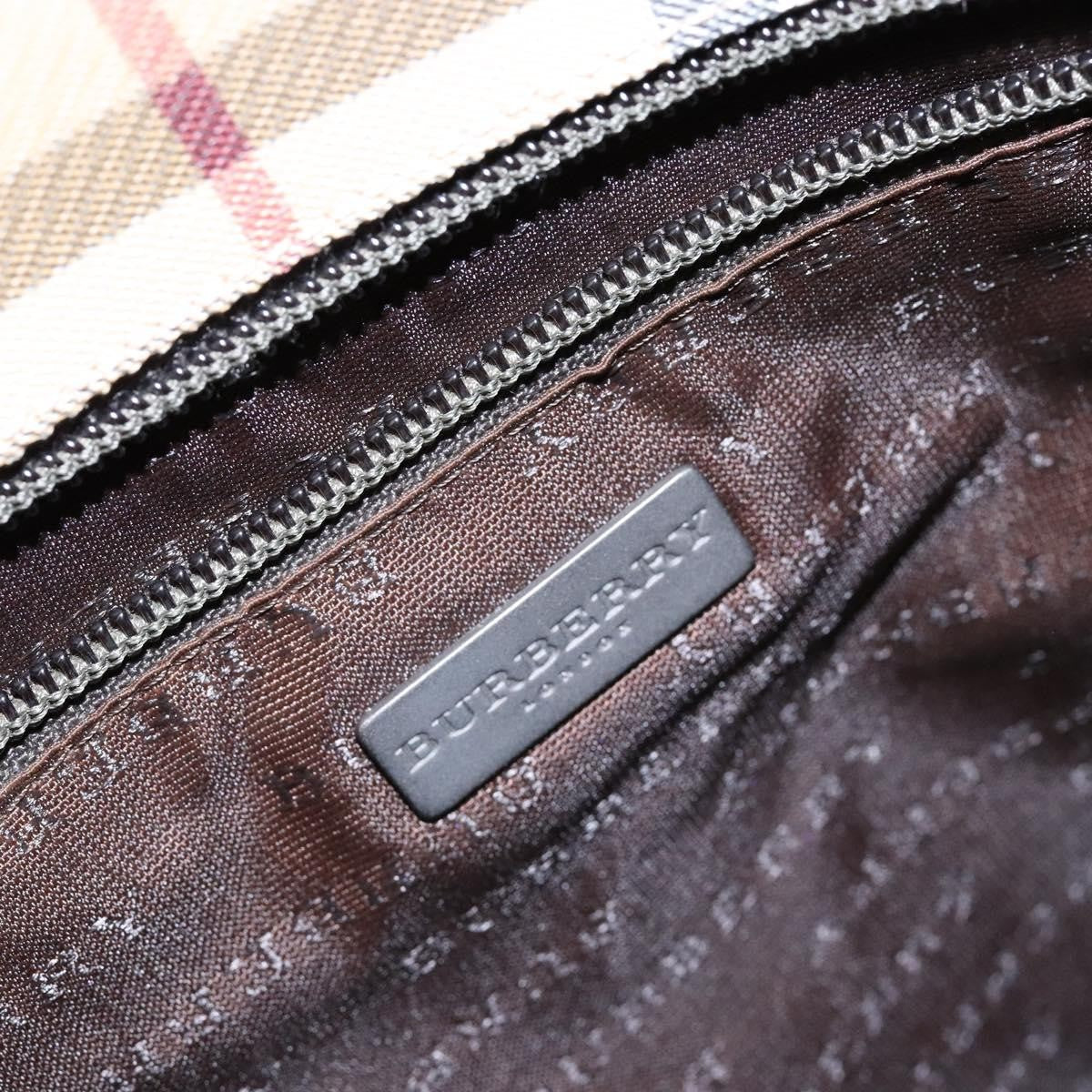 Burberry Vintage Tote Vintage Check Coated Canvas Beige Canvas Tote Bag