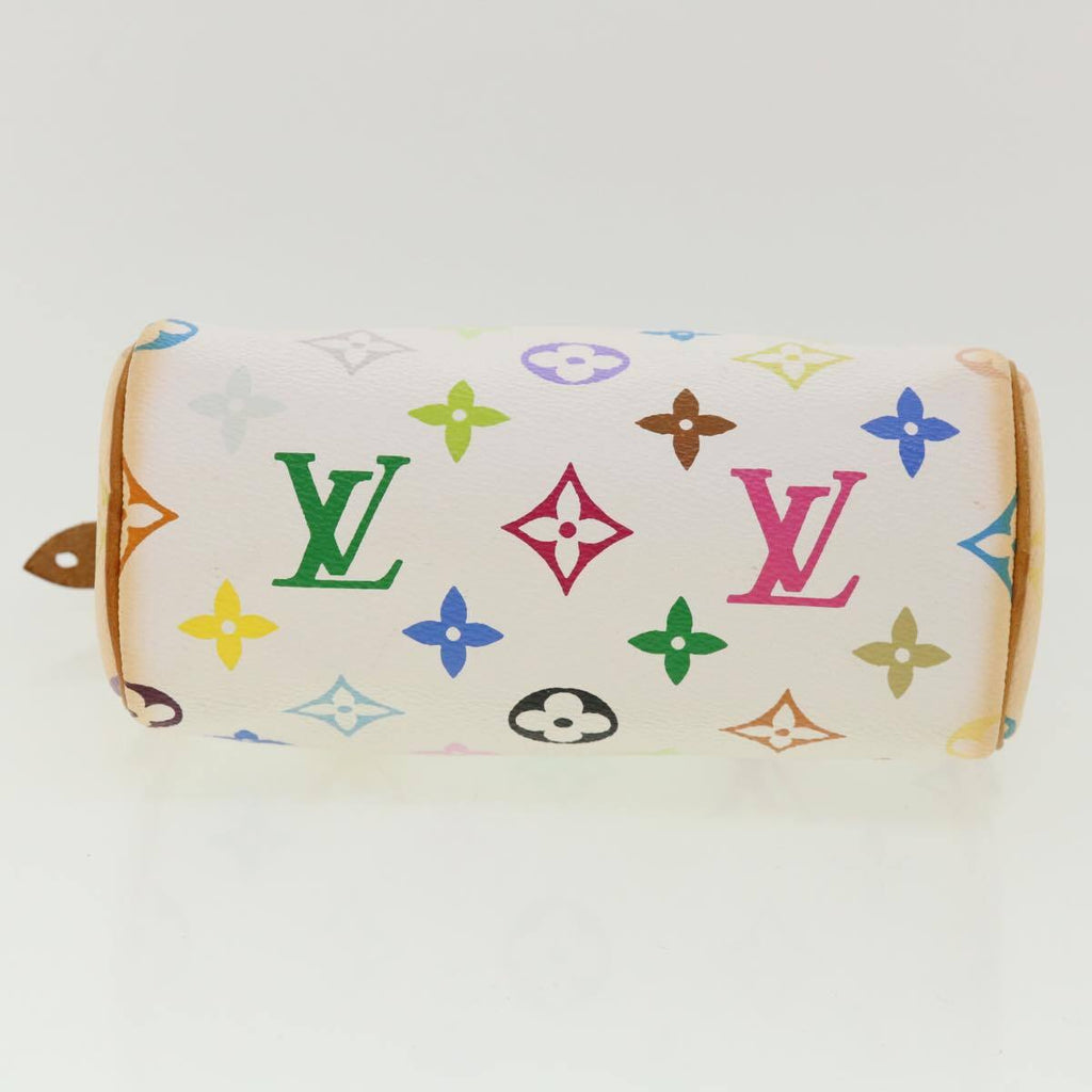 Louis Vuitton Speedy Mini Hl Handbag Monogram Multicolor White Canvas Bag