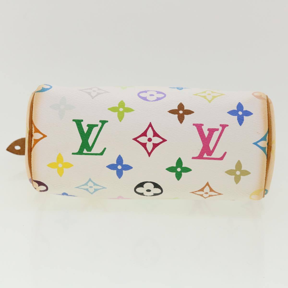 Louis Vuitton Speedy Mini Hl Handbag Monogram Multicolor White Canvas Bag