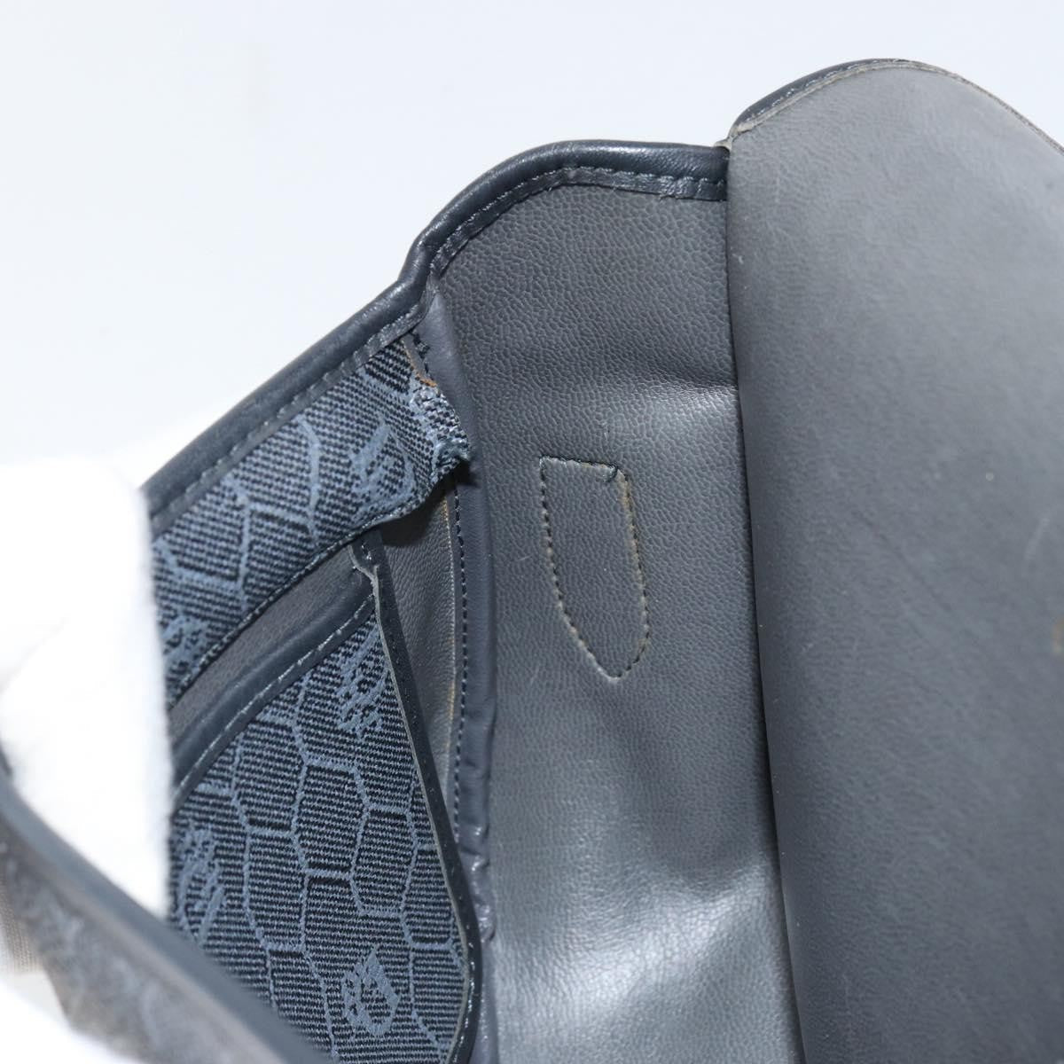 Christian Dior Vintage Honeycomb Shoulder Bag Canvas Black Canvas Shoulder Bag Bag (Pre-Owned)