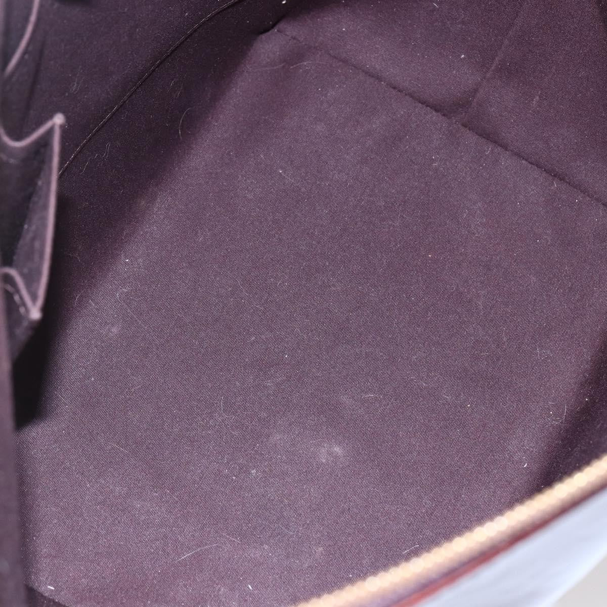 Louis Vuitton Bellevue Handbag Monogram Vernis Purple Patent_Leather Tote Bag