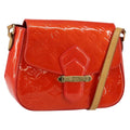 Louis Vuitton Bellflower Handbag Monogram Vernis Red Patent_Leather Shoulder Bag