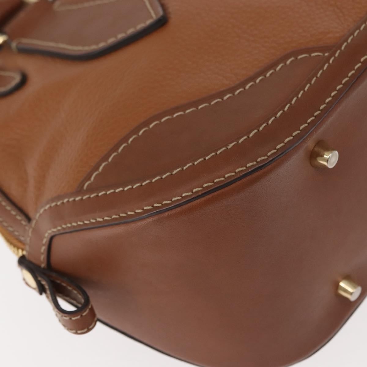 Burberry Orchard Bag Smooth Leather Brown Leather Handbag