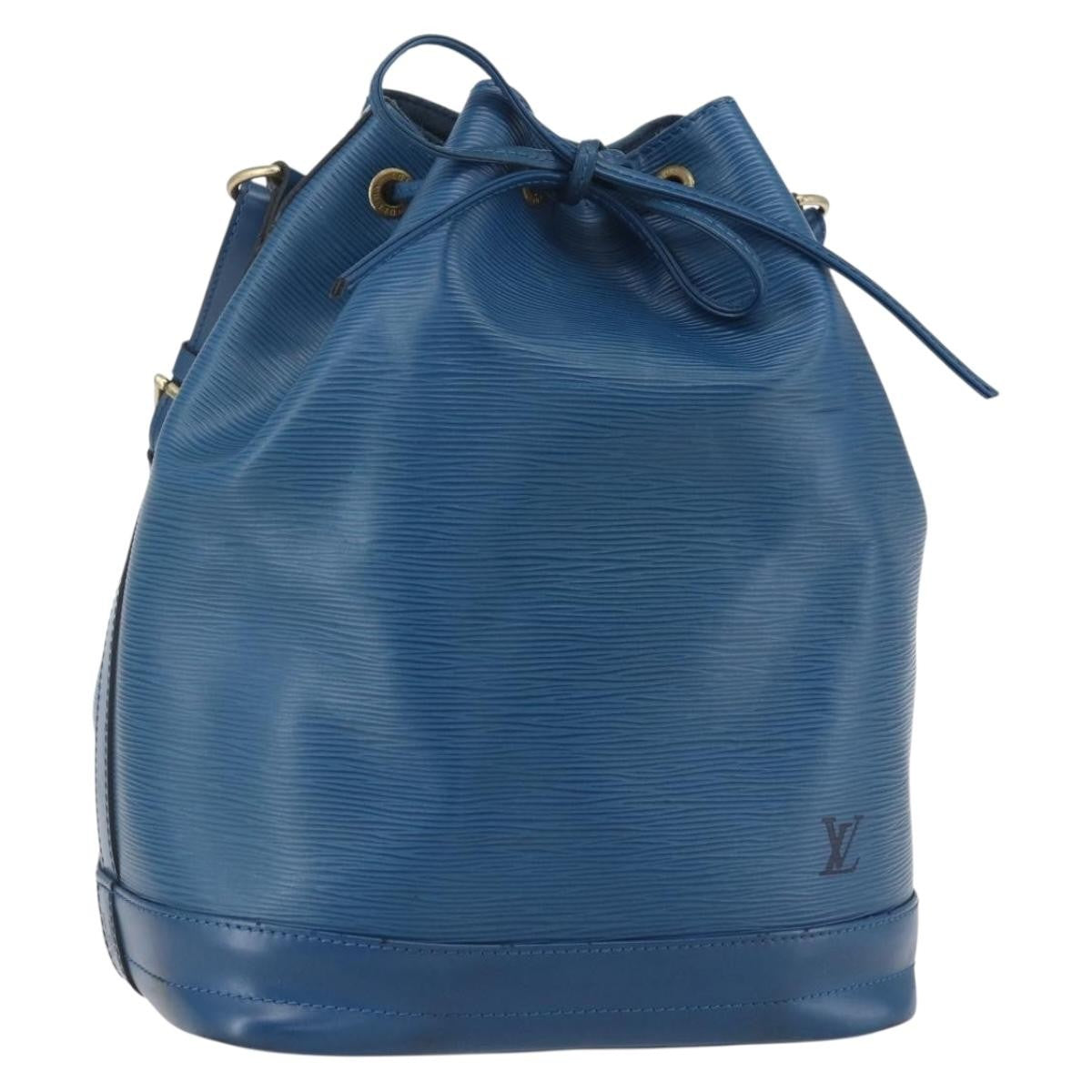 Louis Vuitton Noe Handbag Epi Leather Blue Leather Shoulder Bag