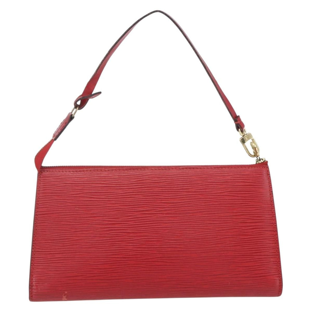Louis Vuitton Pochette Accessoires Epi Leather Red Leather Clutche & Pouche Bag