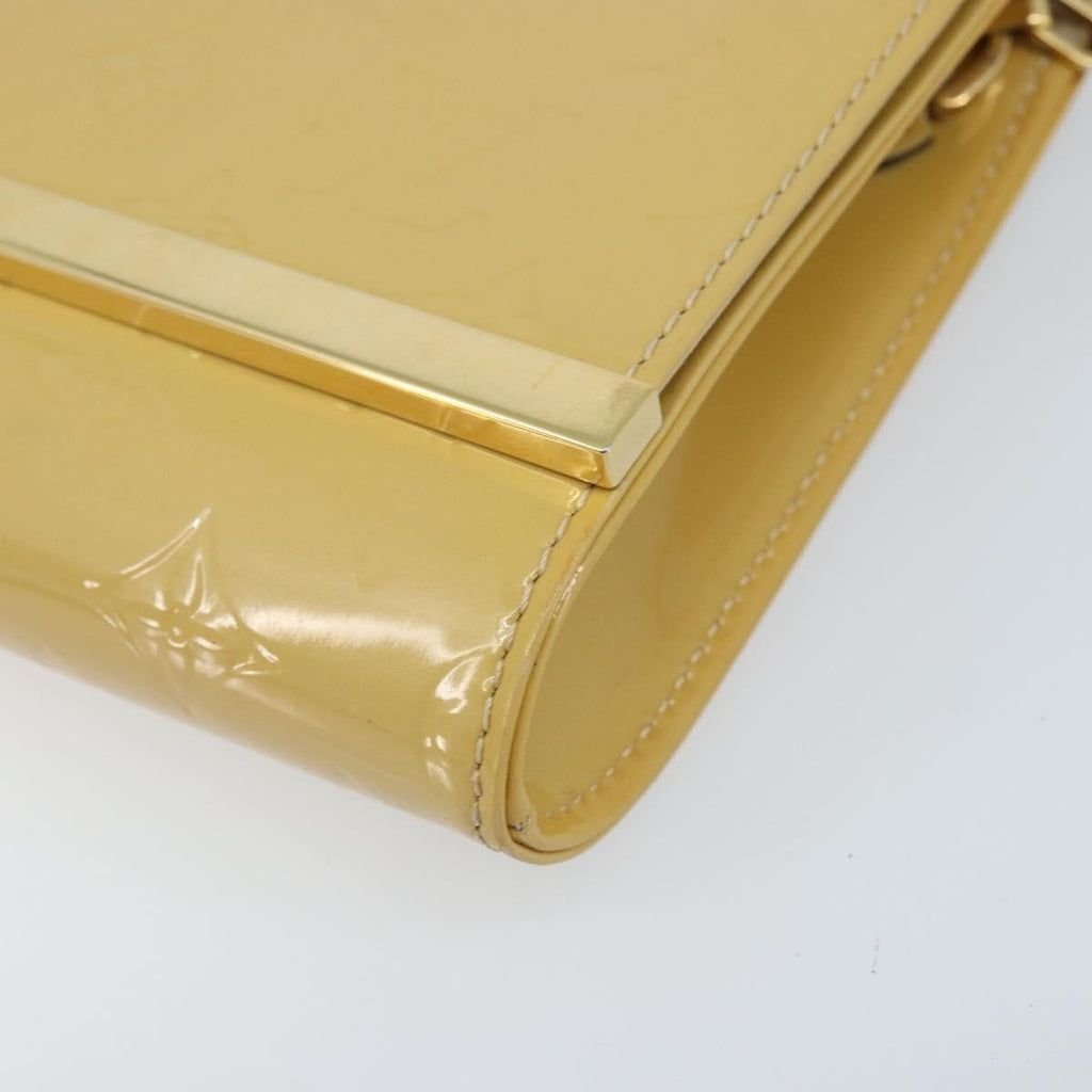 Louis Vuitton Ana Bag Monogram Vernis Yellow Patent_Leather Clutche & Pouche Bag