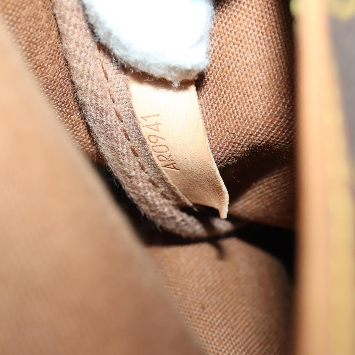 Louis Vuitton Saumur Handbag Monogram Canvas Brown Canvas Shoulder Bag