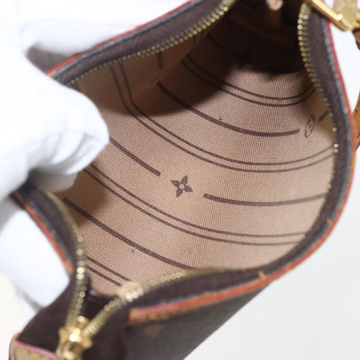 Louis Vuitton Delightful Pochette Monogram Canvas Brown Canvas Clutche & Pouche Bag