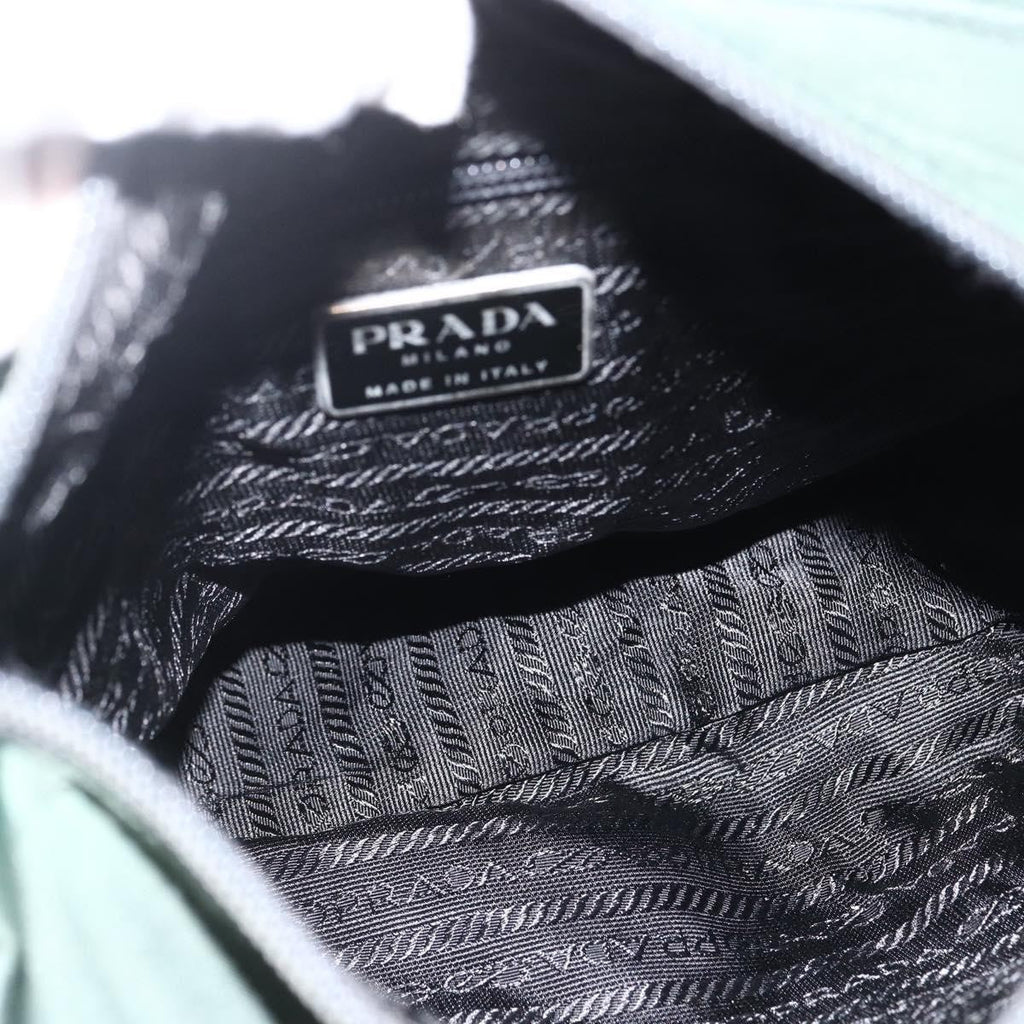 Prada Buckle Messenger Bag Tessuto Green Nylon Shoulder Bag Bag