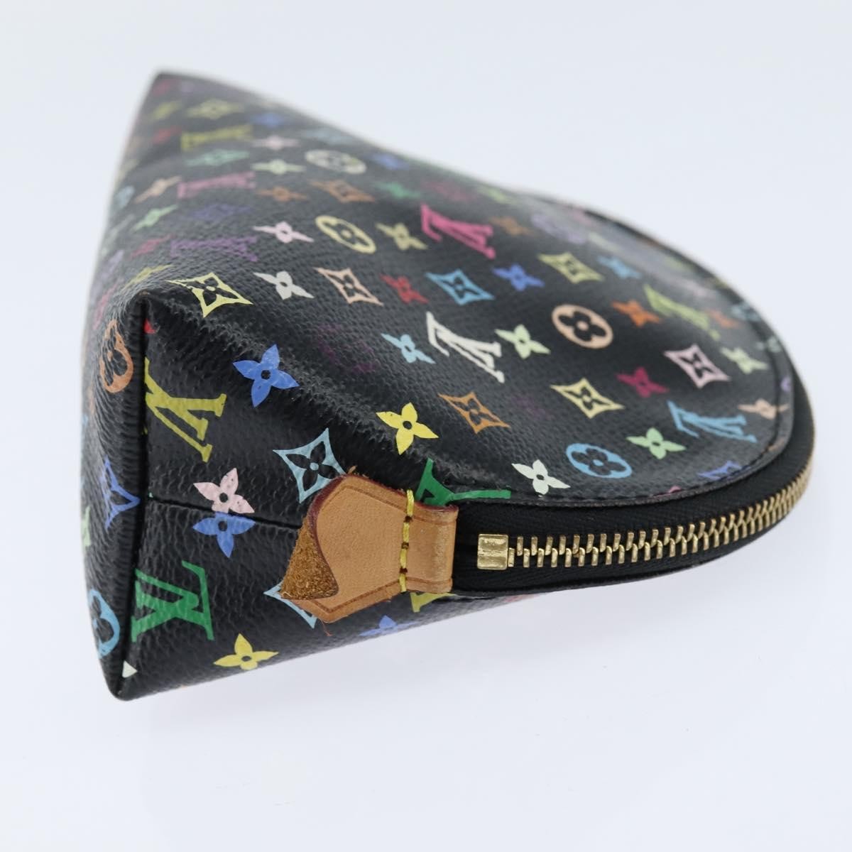 Louis Vuitton Cosmetic Pouch Monogram Multicolor Black Canvas Clutche & Pouche Bag