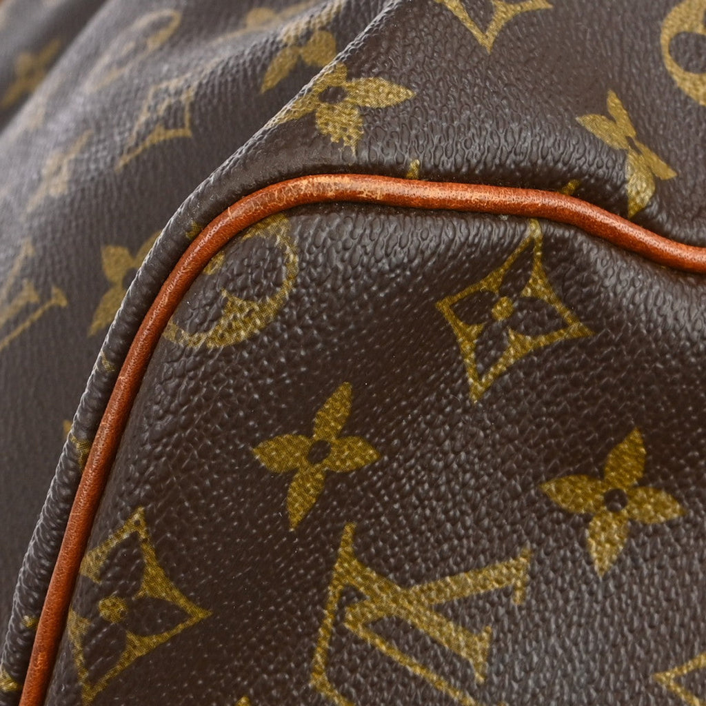 Louis Vuitton Keepall Bag Monogram Canvas Brown Canvas Travel Bag