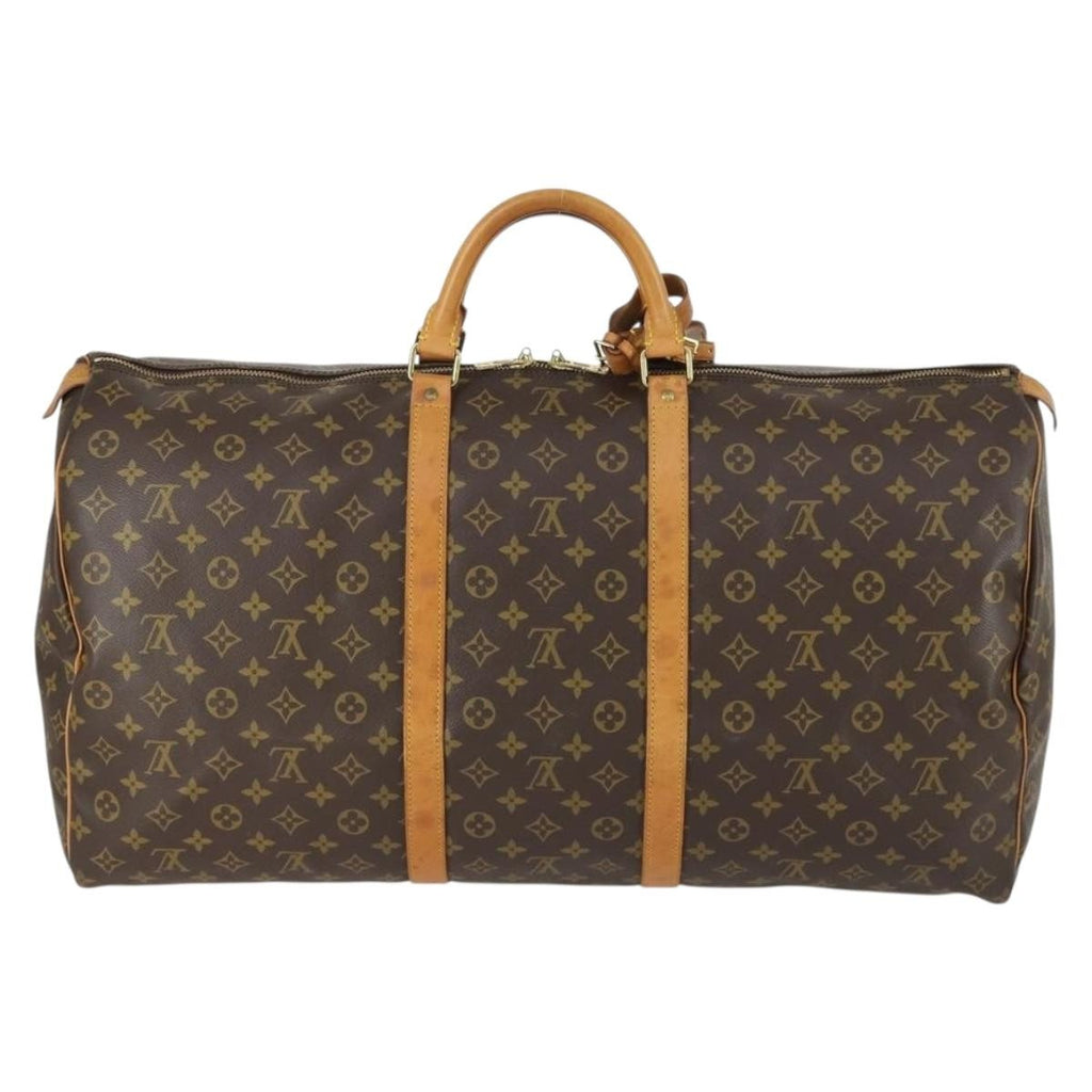 Louis Vuitton Keepall Bag Monogram Canvas Brown Canvas Travel Bag