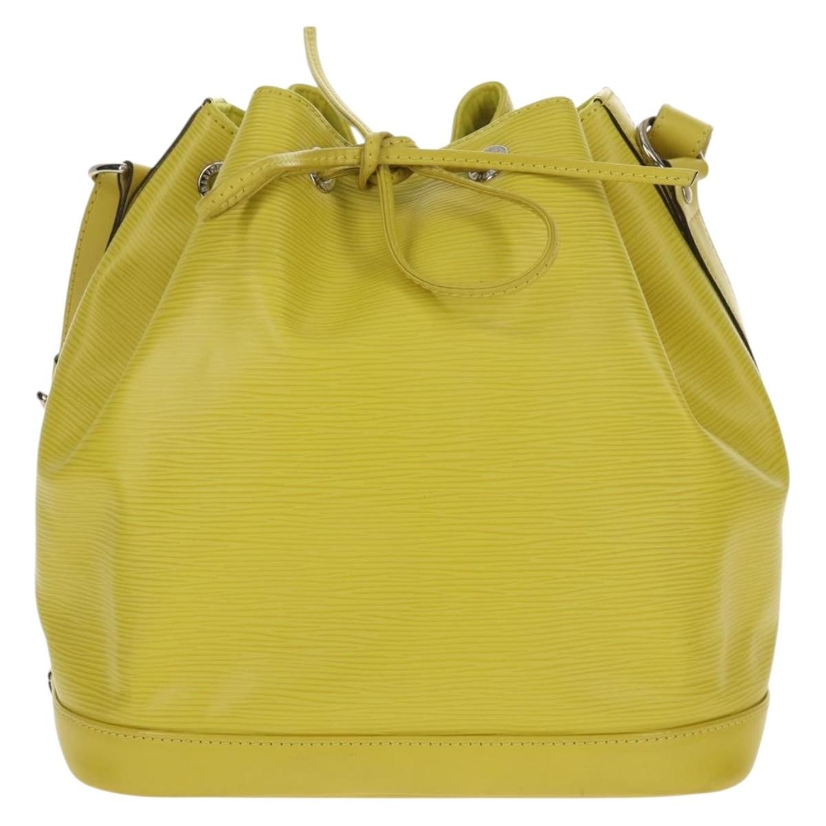 Louis Vuitton Petit Noe Handbag Epi Leather Green Leather Shoulder Bag