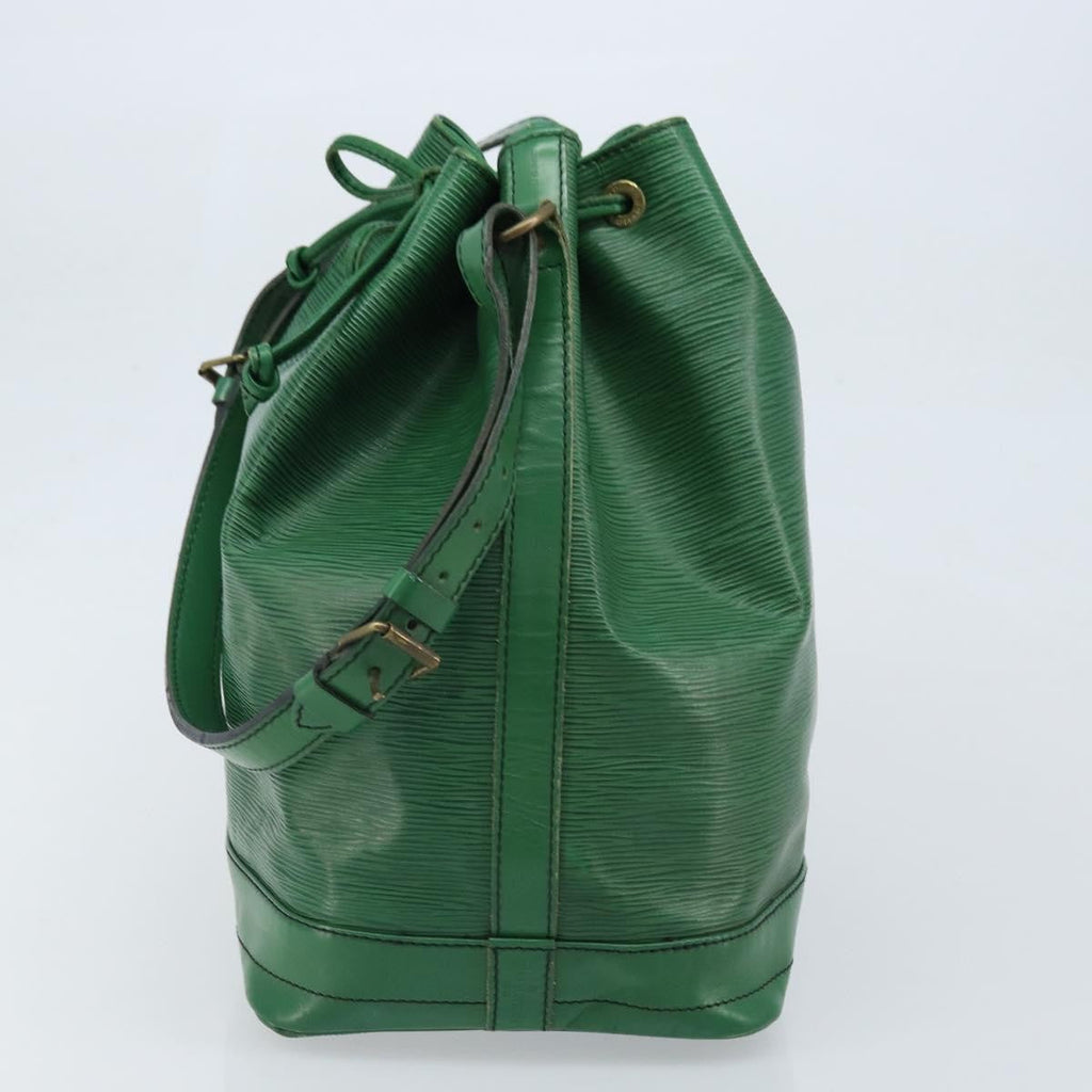 Louis Vuitton Noe Shoulder Bag Leather Green Leather Shoulder Bag