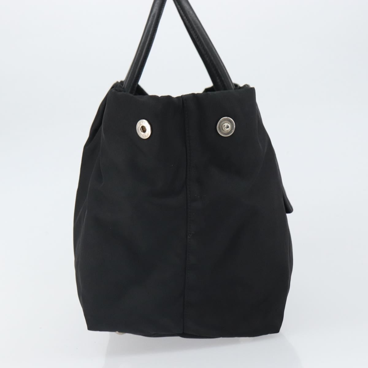 Prada Bow Tote Tessuto With Leather Black Nylon Tote Bag Bag
