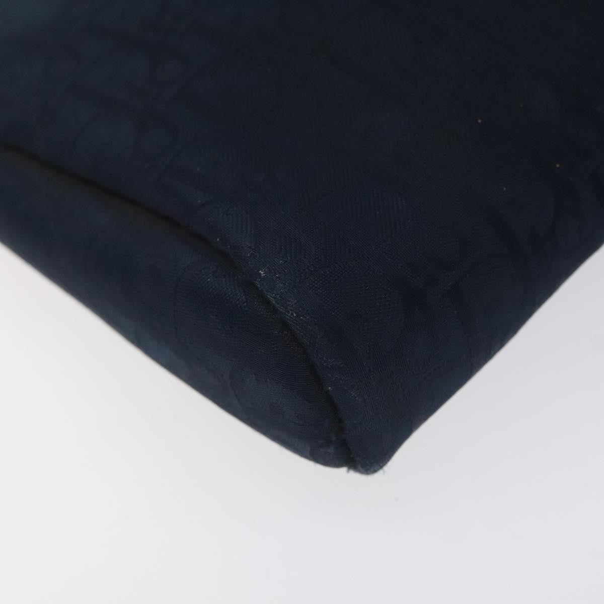 Christian Dior Vintage Trotter Pouch Diorissimo Canvas Navy Canvas Clutche & Pouche Bag (Pre-Owned)