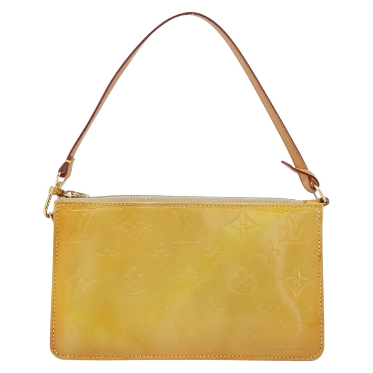 Louis Vuitton Lexington Pochette Patent Leather Beige Patent_Leather Clutche & Pouche Bag