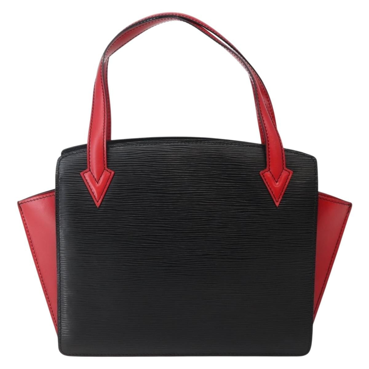 Louis Vuitton Varenne Handbag Epi Leather Black Leather Bag