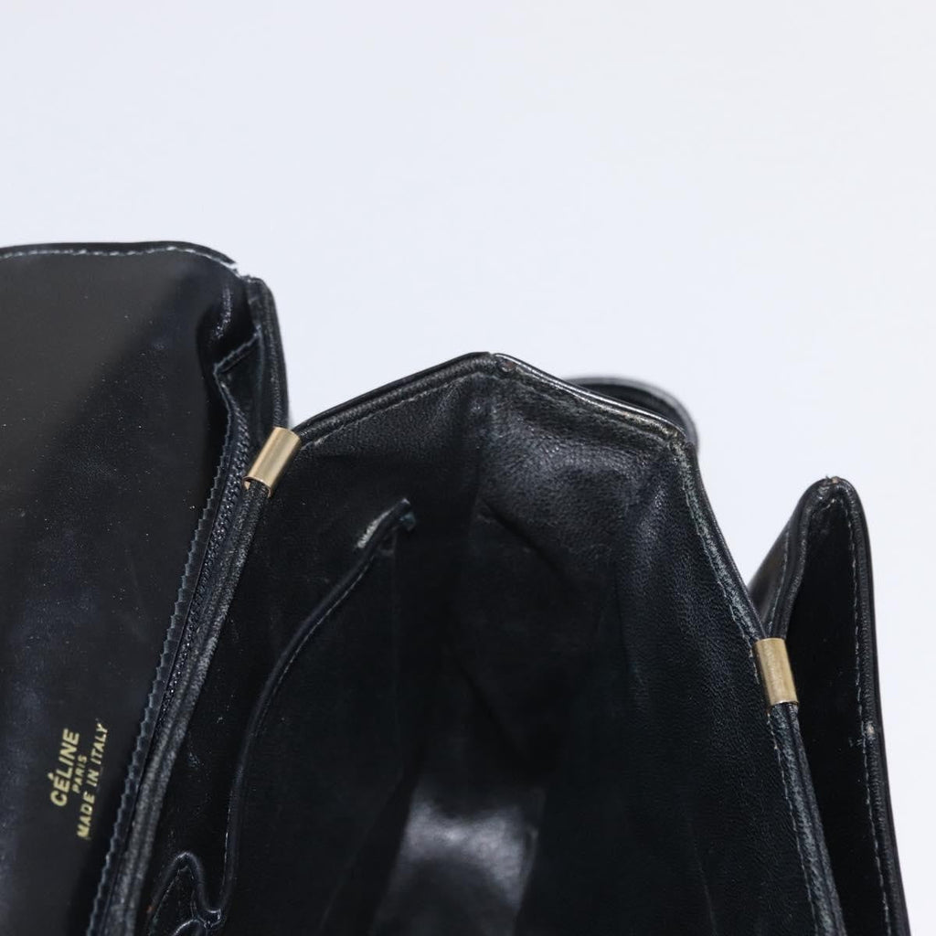 Celine Horse Carriage Shoulder Bag Leather Black Leather Shoulder Bag Bag