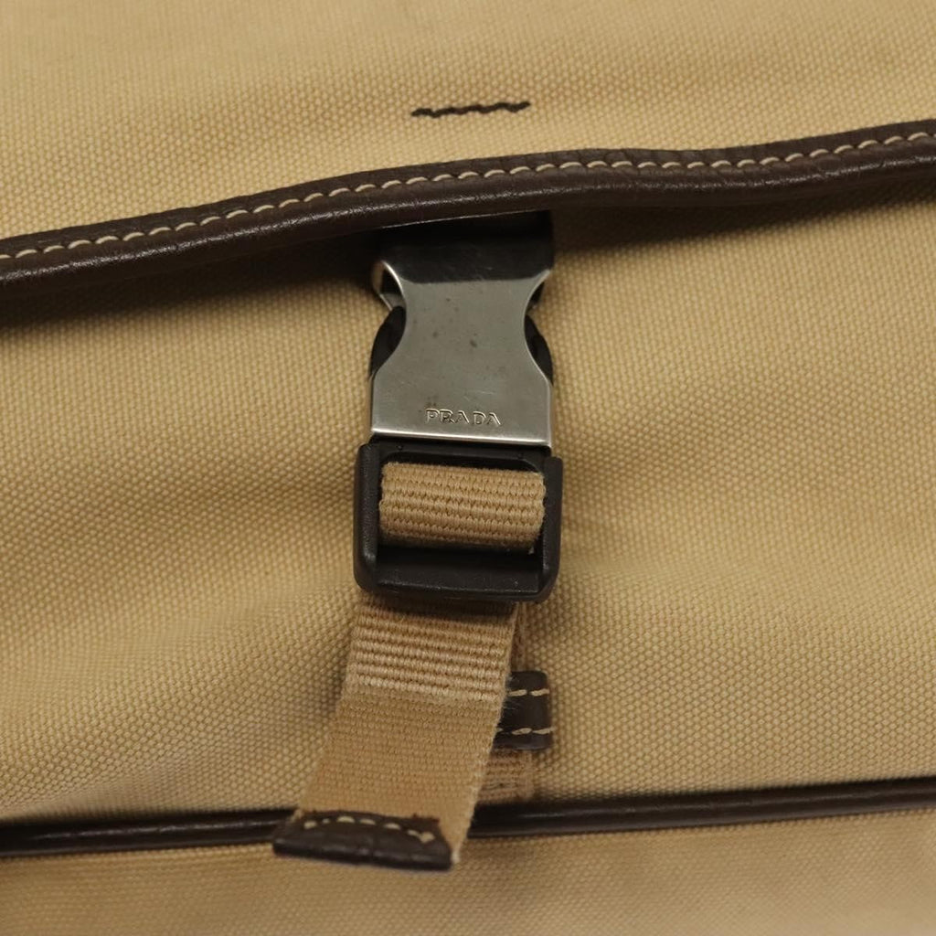 Prada Vintage Shoulder Bag Canvas Beige Canvas Shoulder Bag Bag