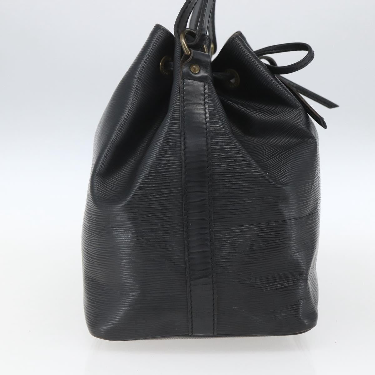Louis Vuitton Petit Noe Handbag Epi Leather Black Leather Shoulder Bag