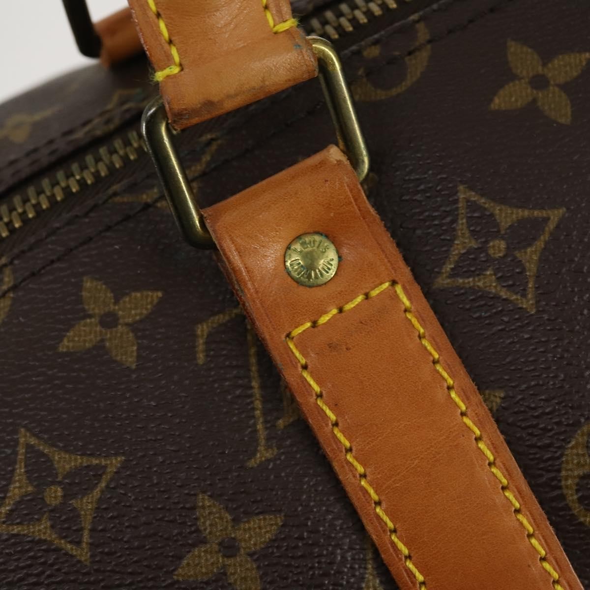 Louis Vuitton Keepall Bag Monogram Canvas Brown Canvas Travel Bag