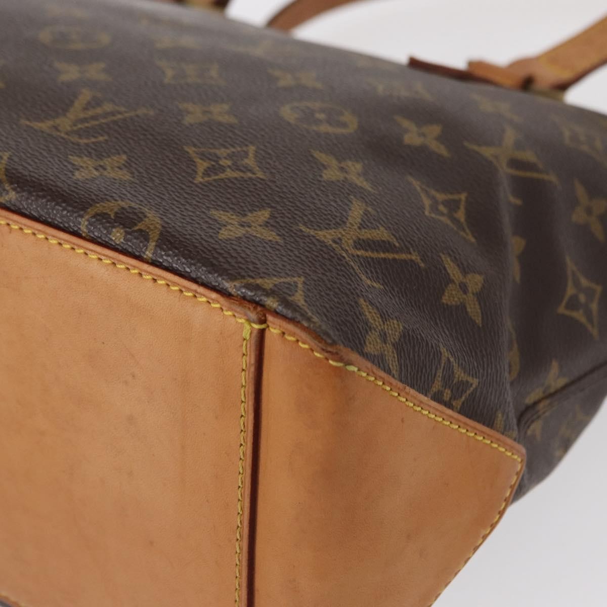 Louis Vuitton Cabas Mezzo Monogram Canvas Brown Canvas Tote Bag