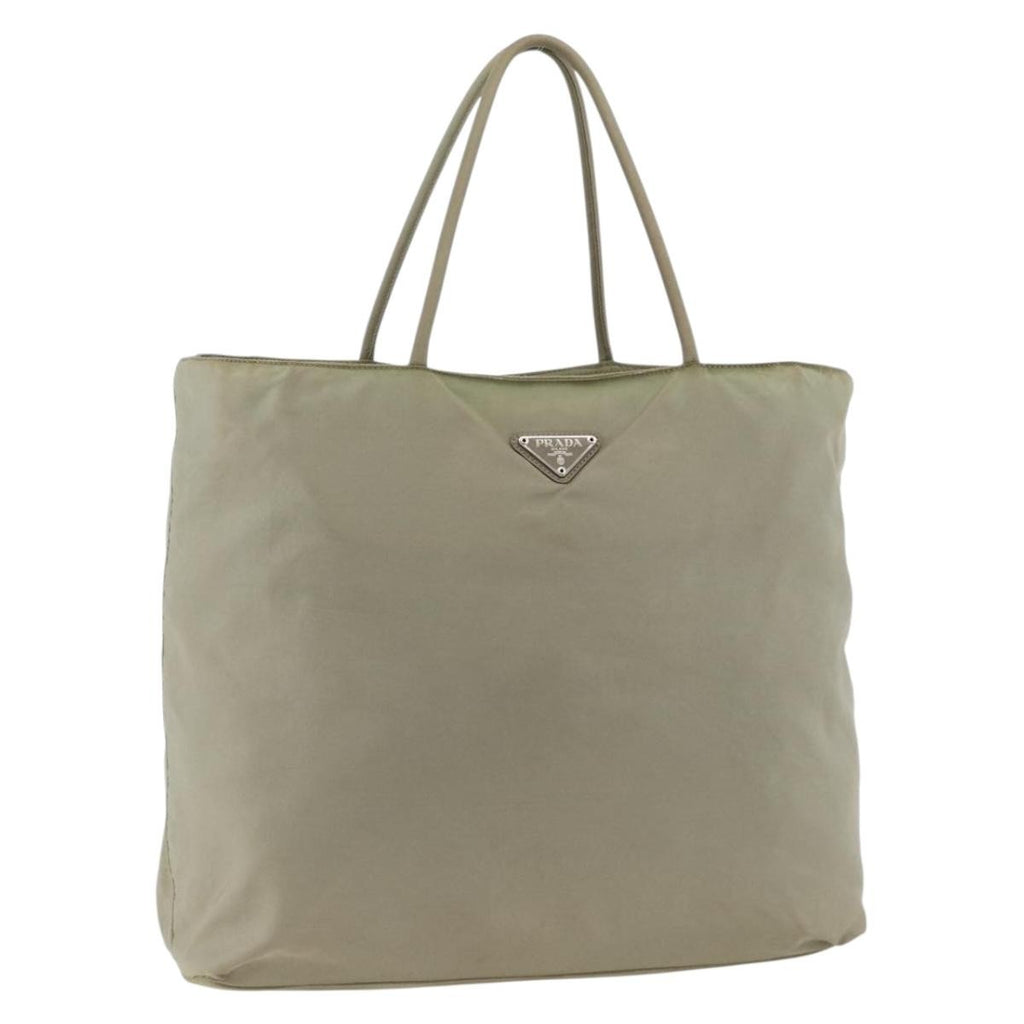 Prada Vintage Tote Tessuto Beige Nylon Tote Bag Bag