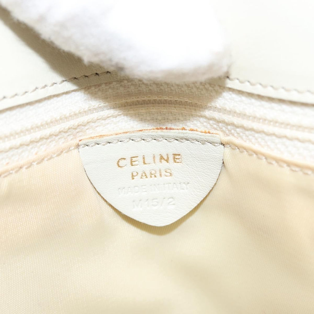 Celine Handbag Leather White Leather Handbag