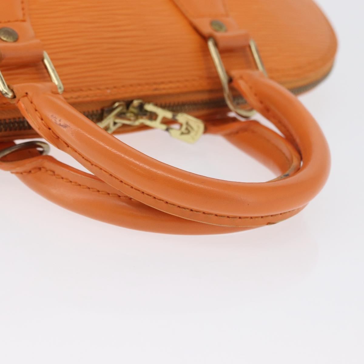 Louis Vuitton Vintage Alma Handbag Epi Leather Orange Leather Handbag