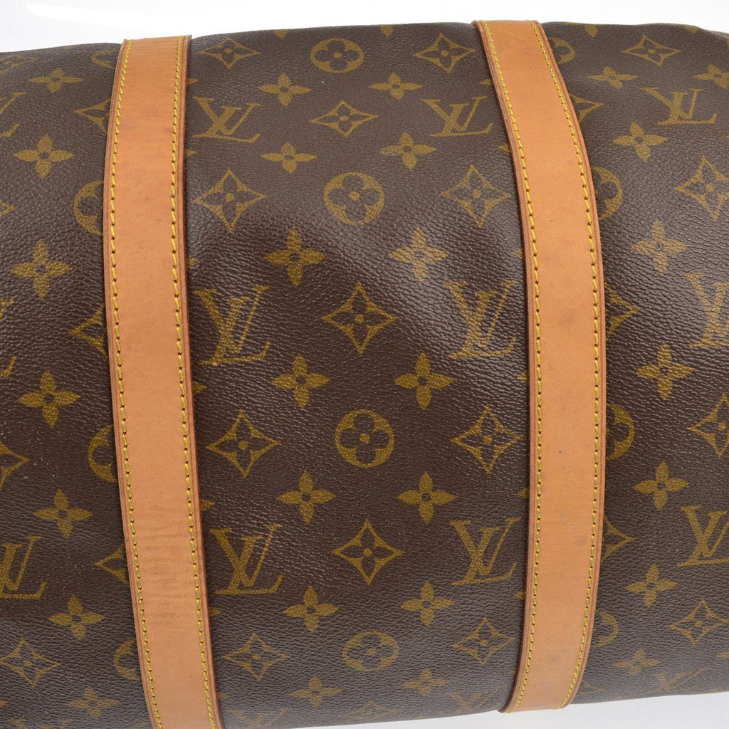 Louis Vuitton Keepall Bag Monogram Canvas Brown Canvas Travel Bag