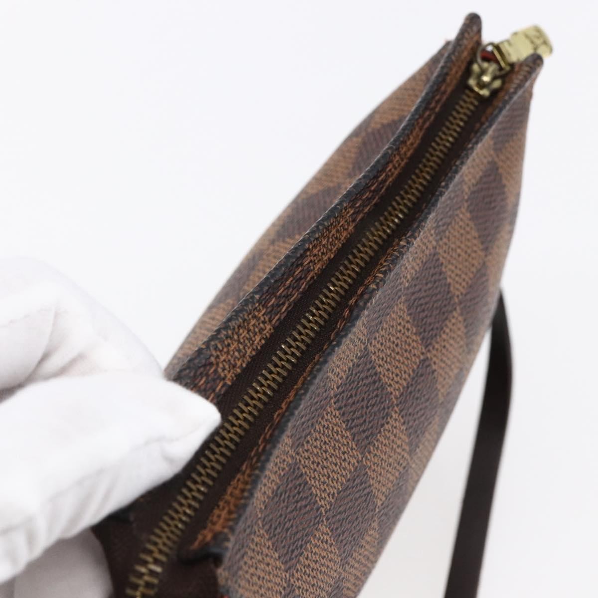 Louis Vuitton Trousse Make Up Bag Damier Canvas Brown Canvas Clutche & Pouche Bag