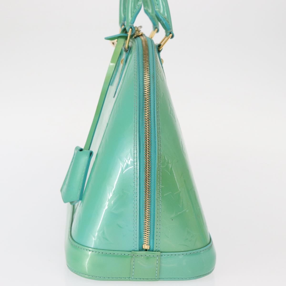 Louis Vuitton Alma Handbag Patent Leather Blue Patent_Leather Handbag