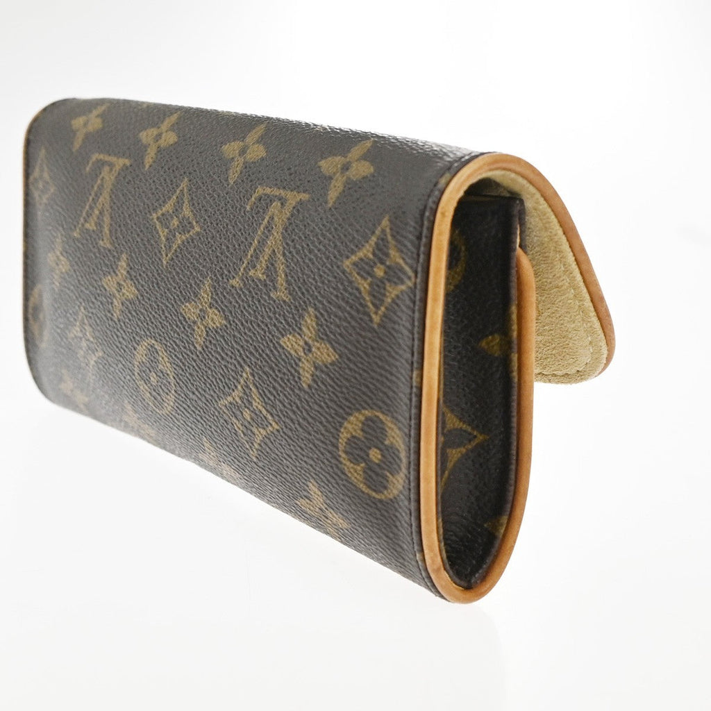 Louis Vuitton Twin Handbag Monogram Canvas Brown Canvas Clutche & Pouche Bag