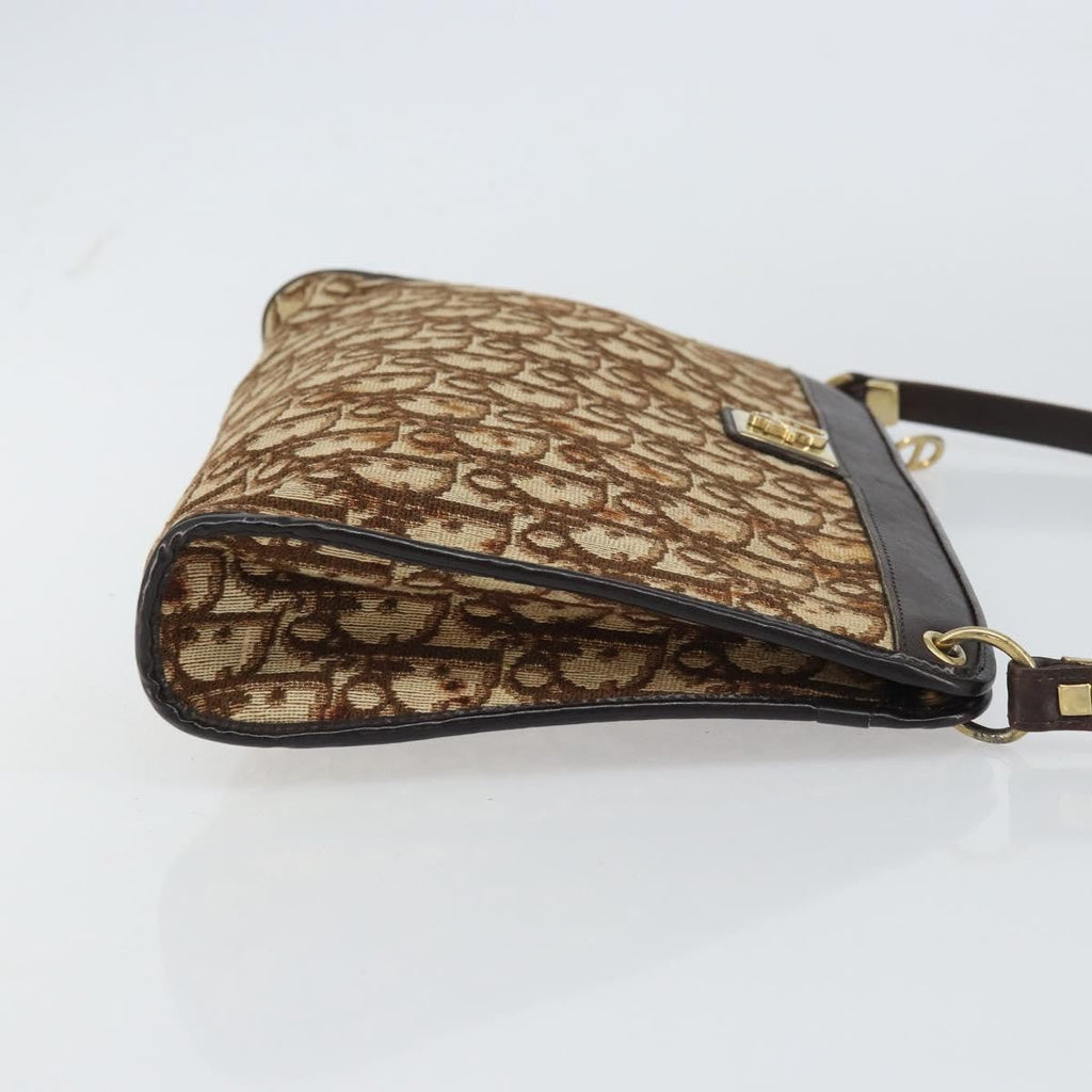Christian Dior Vintage Trotter Shoulder Bag Canvas Beige Canvas Shoulder Bag Bag (Pre-Owned)