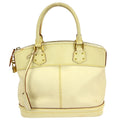 Louis Vuitton Suhali Lockit Handbag Leather Beige Leather Tote Bag
