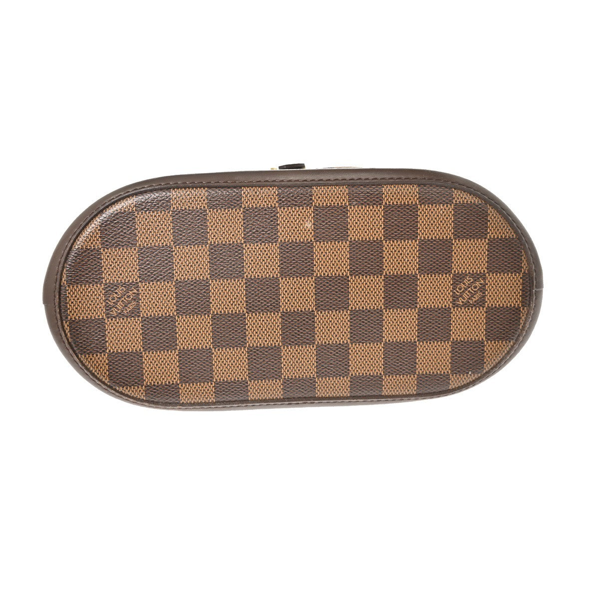 Louis Vuitton Manosque Handbag Damier Brown Canvas Tote Bag