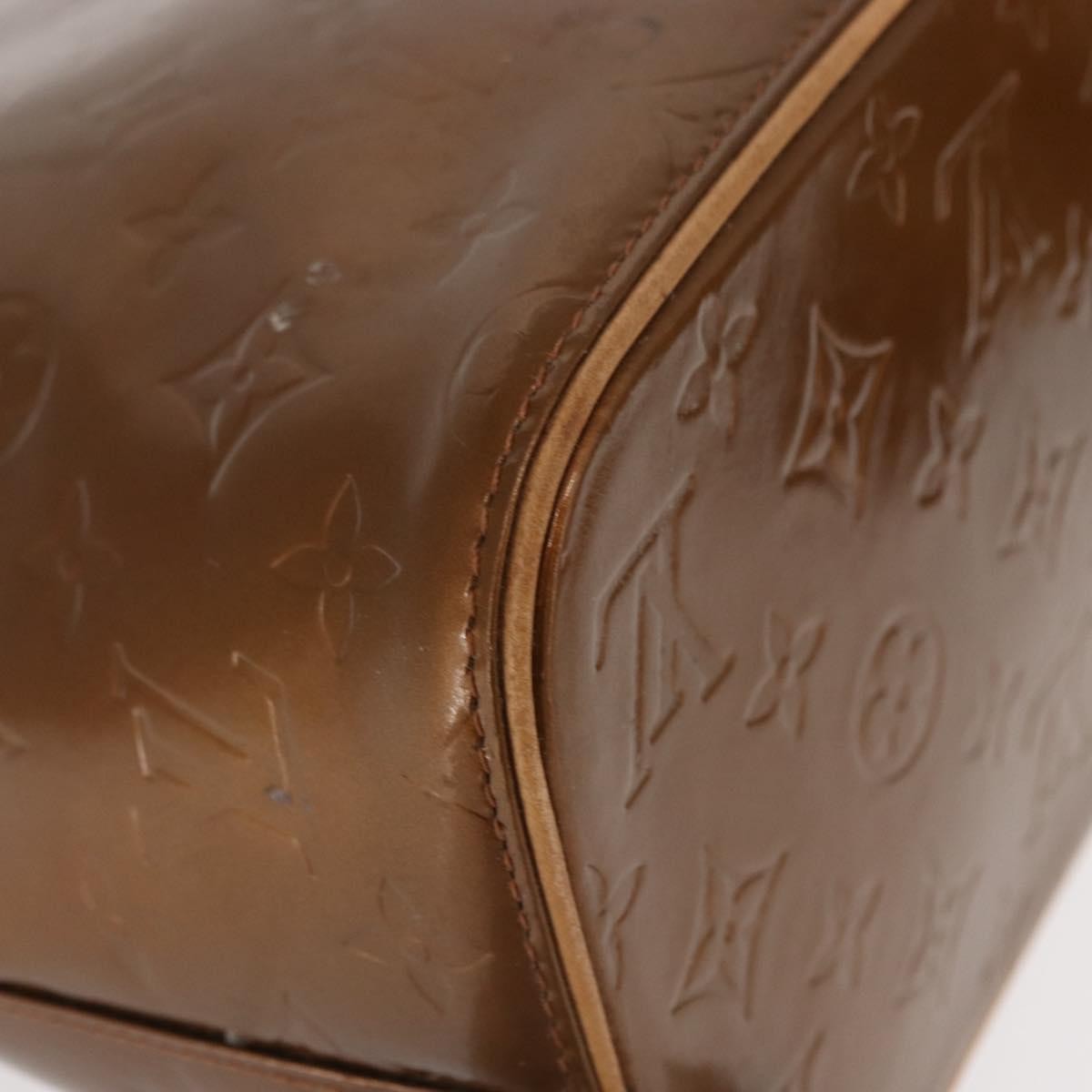 Louis Vuitton Houston Handbag Monogram Vernis Brown Patent_Leather Handbag