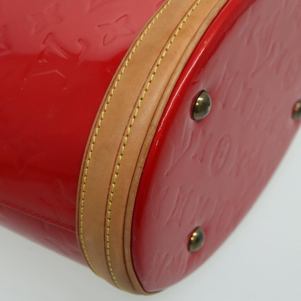 Louis Vuitton Bucket Bag Monogram Vernis Red Patent_Leather Shoulder Bag