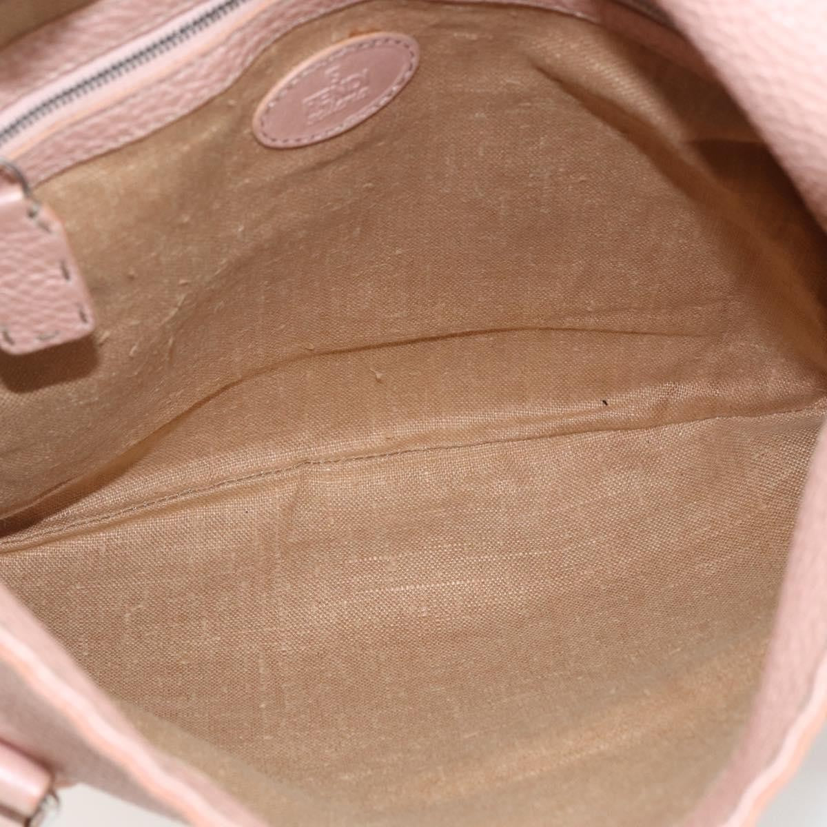 Fendi Selleria Tote Leather Pink Leather Tote Bag Bag