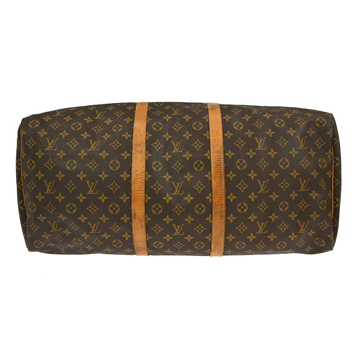 Louis Vuitton Keepall Bag Monogram Canvas Brown Canvas Travel Bag