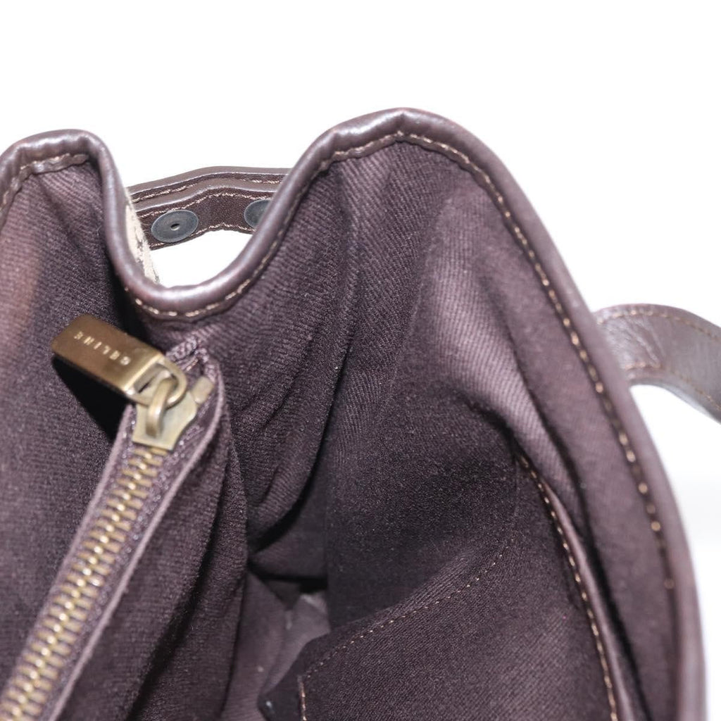 Celine Vintage Macadam Handbag Canvas Beige Canvas Handbag