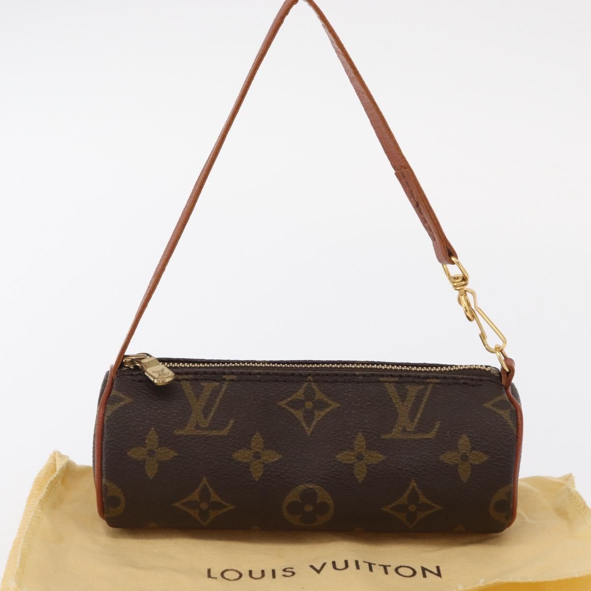 Louis Vuitton Papillon Pochette Monogram Canvas Brown Canvas Clutche & Pouche Bag