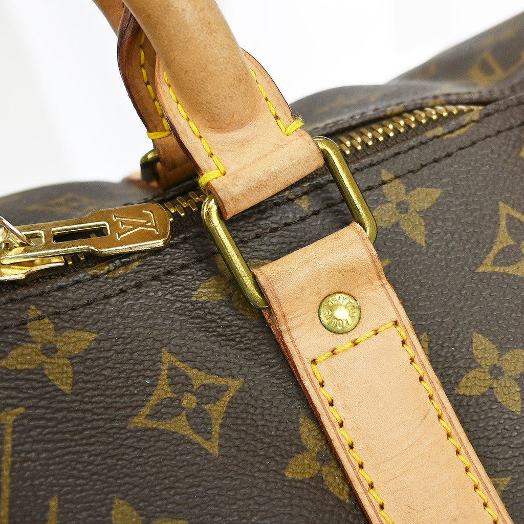 Louis Vuitton Keepall Bandouliere Bag Monogram Canvas Brown Canvas Travel Bag